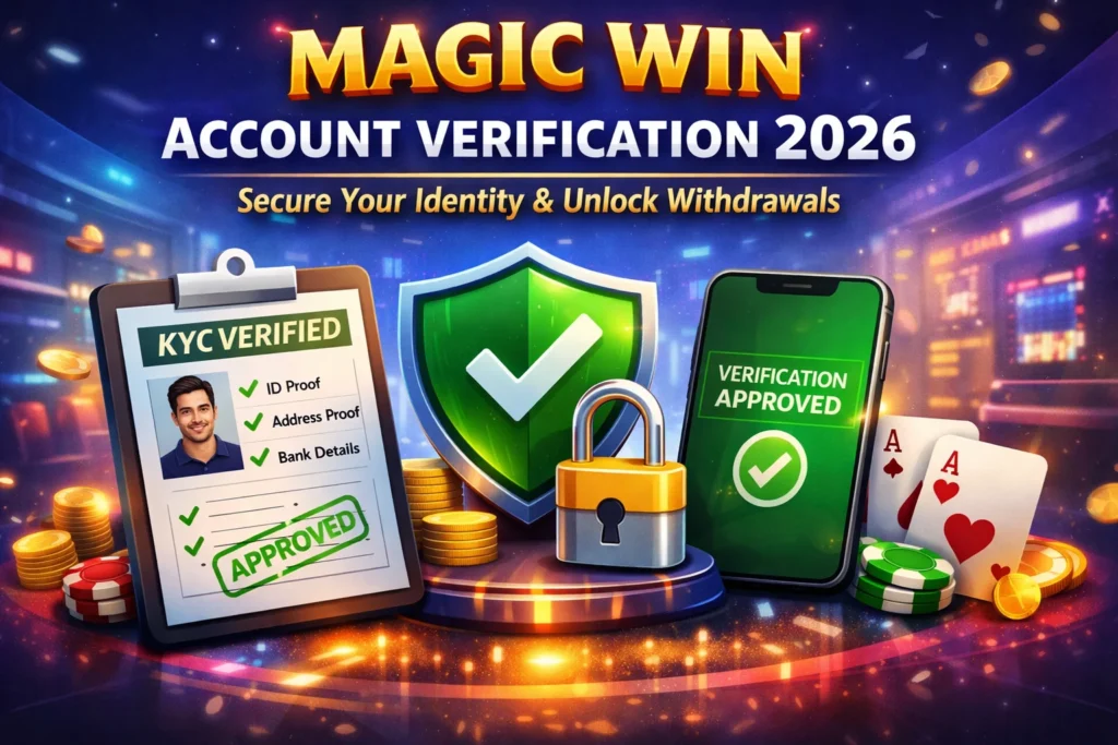 Magic Win account verification process 2026 with secure KYC approval