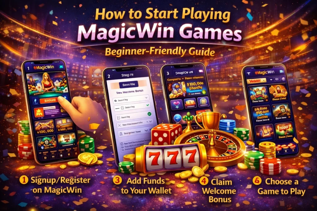 Beginner friendly guide on how to start playing MagicWin Games step-by-step