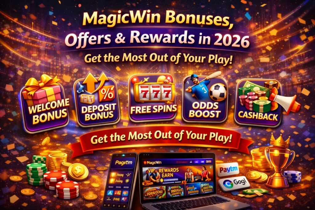 MagicWin bonuses, offers, rewards, free spins, cashback, and deposit bonuses