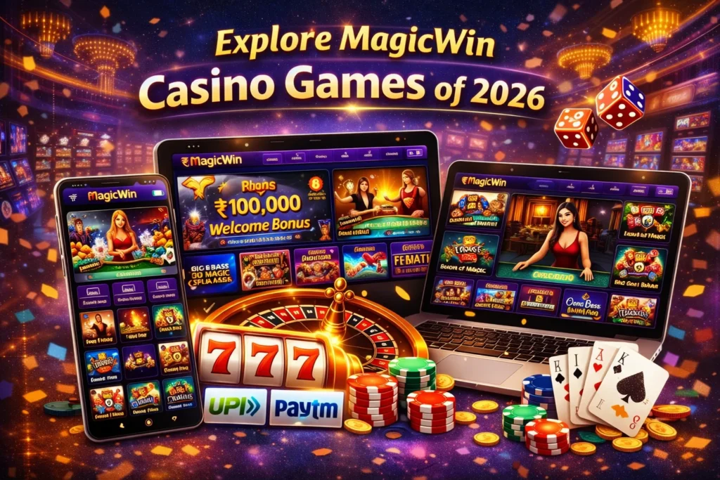 MagicWin casino games 2026 including slots, roulette, and live dealer tables