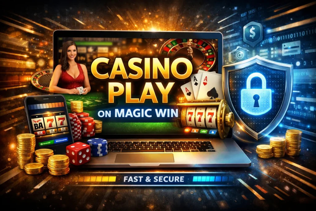 Casino Play on Magic Win showcasing secure and fast online gaming