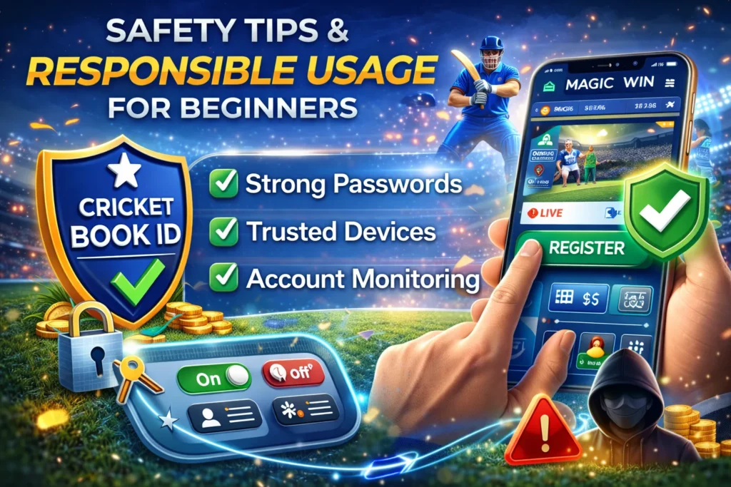 Step by step process to create Cricket Book ID on Magic Win platform