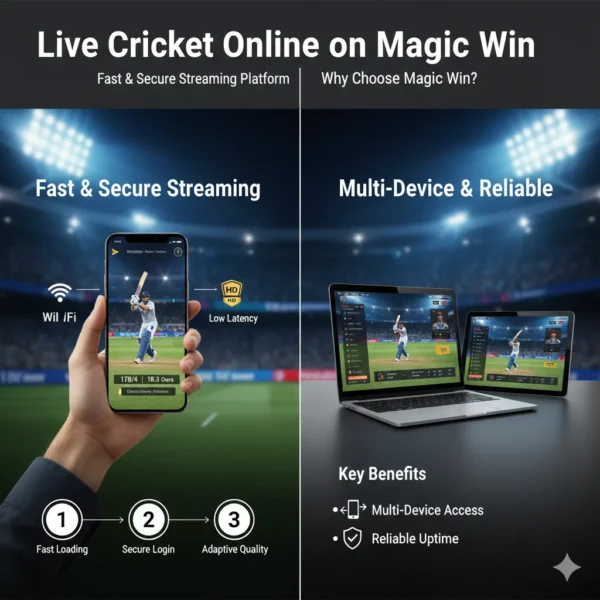 Magic Win platform offering fast and secure Live Cricket Online experience