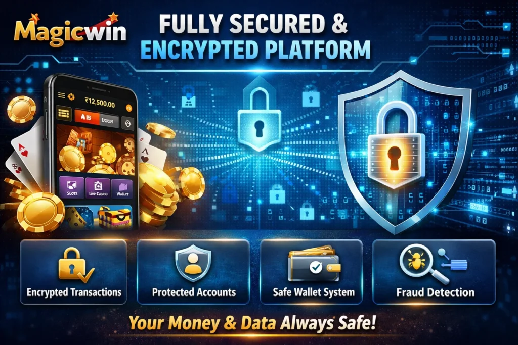 Magicwin real money online casino secure and encrypted gaming platform.