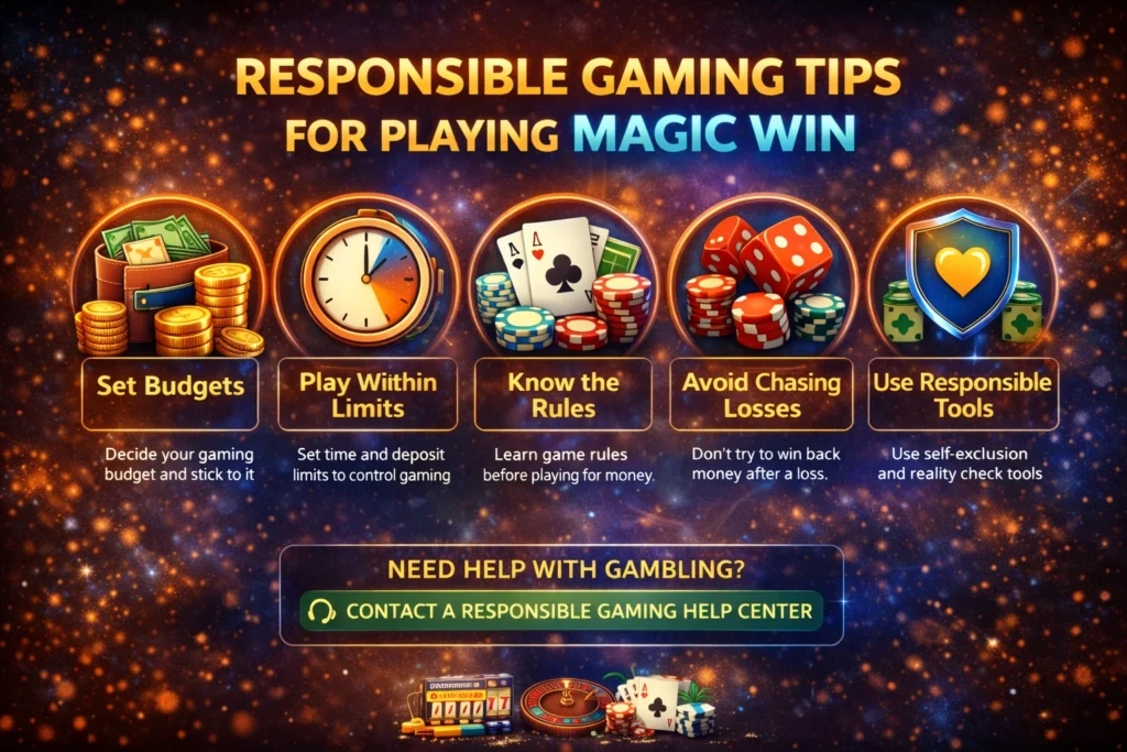 Responsible gaming tips for safe Casino Play on Magic Win