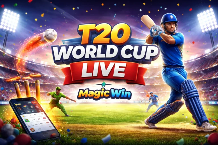 T20 World Cup Live updates on Magic Win with real-time cricket scores and match action