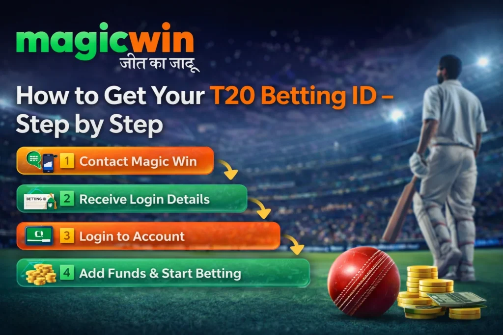 Step by step process to get a Magic Win T20 Betting ID for online cricket betting