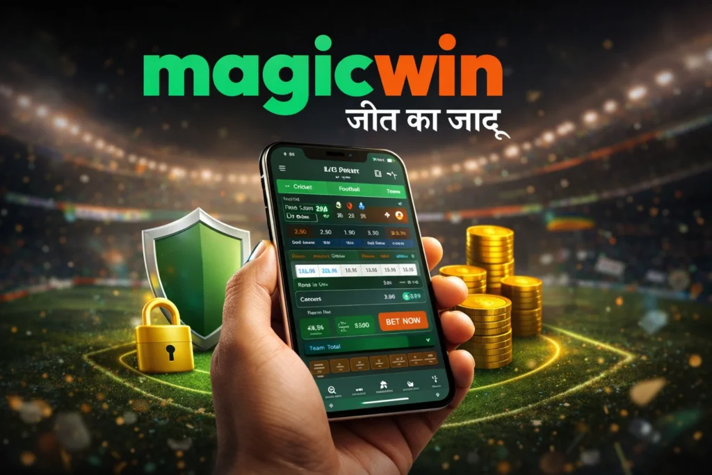 Magic Win sports betting book showing cricket football tennis and basketball betting markets