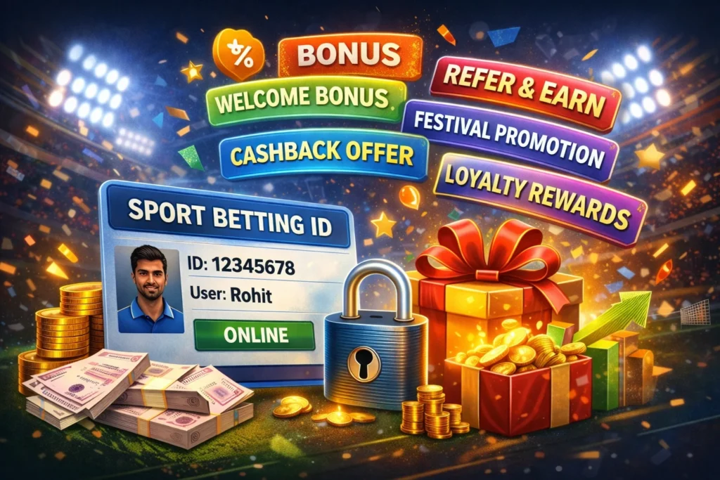 Virtual Betting ID features including bonuses, cashback offers, and loyalty rewards on Magic Win sports betting platform