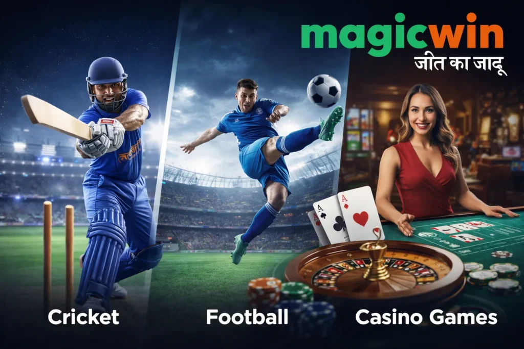 User enjoying benefits of Online Betting Features on Magic win platform