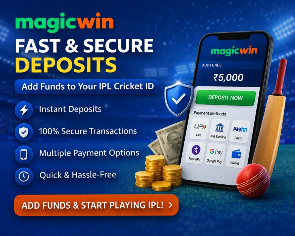 Add funds to IPL Cricket ID Magic Win fast secure deposits
